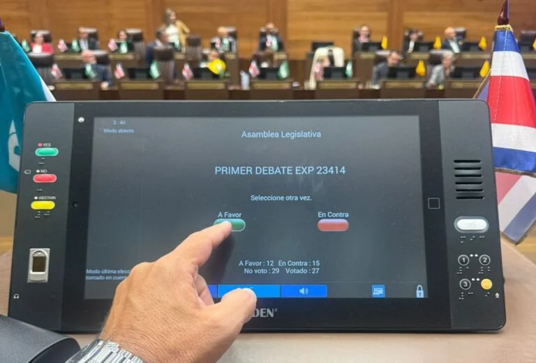 Dispositivo de votación asamblea legislativa