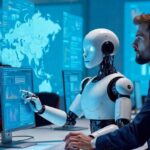 Concepto visual de inteligencia artificial y tecnología